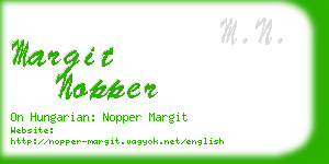 margit nopper business card